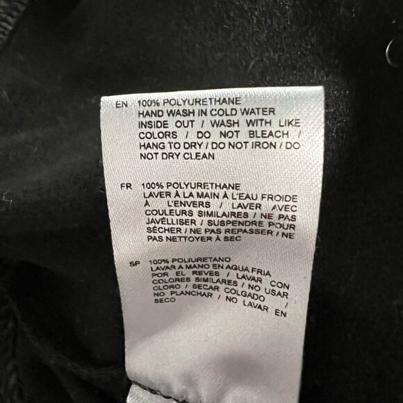 Lo Classe Couture Womens Skinny Pants Black Pull On Pleather Faux Leather XS - Picture 9 of 10